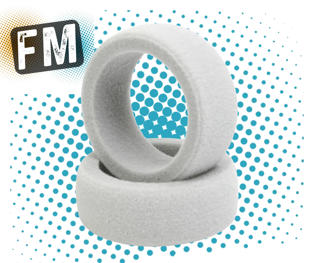 SCHUMACHER 25MM WIDE 1/10 CAR FOAM INSERTS (2PC) MULTI LISTING