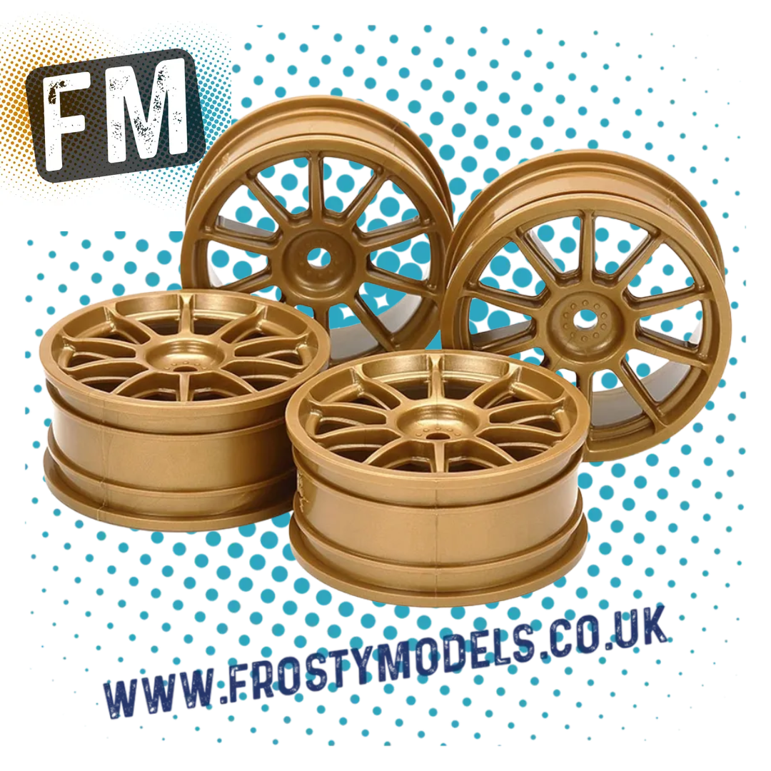 TAMIYA - 51022 1/10 TOURING CAR/RALLY WHEELS (GOLD) (4PCS / 0-OFFSET)