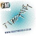TAMIYA TT01E Euro Truck Parts - 12X MA5 COUNTERSUNK SCREW (3X10MM)
