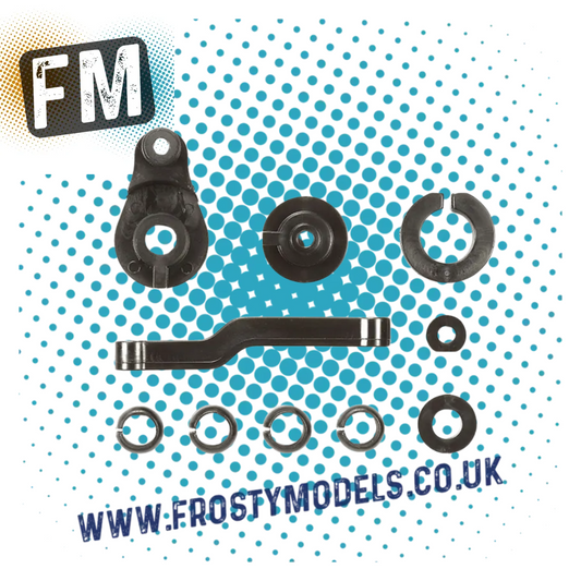 TAMIYA TT01E Euro Truck Parts - 1X 51005 FULL SPRU P PARTS (INCLUDING PIVOT BALLS FOR SUSPENSION ARMS)