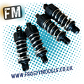 TAMIYA TT01E Euro Truck Parts - 4X FRICTION SHOCKS & SPRINGS ASSEMBLED (4X B7, 4X B3, 4X B11, 4X B15 4X MB5)