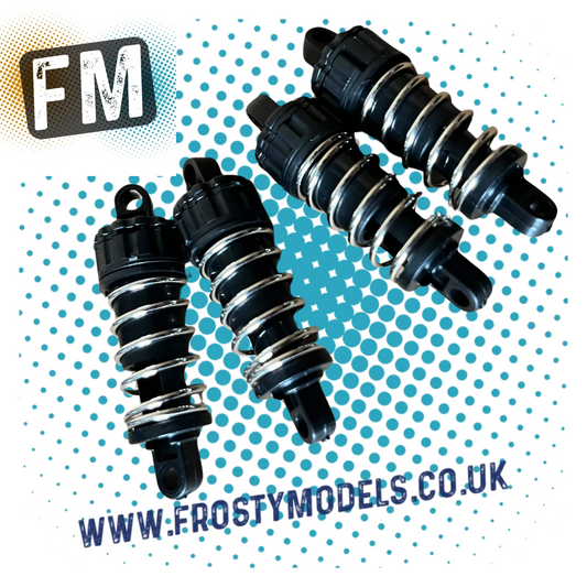 TAMIYA TT01E Euro Truck Parts - 4X FRICTION SHOCKS & SPRINGS ASSEMBLED (4X B7, 4X B3, 4X B11, 4X B15 4X MB5)