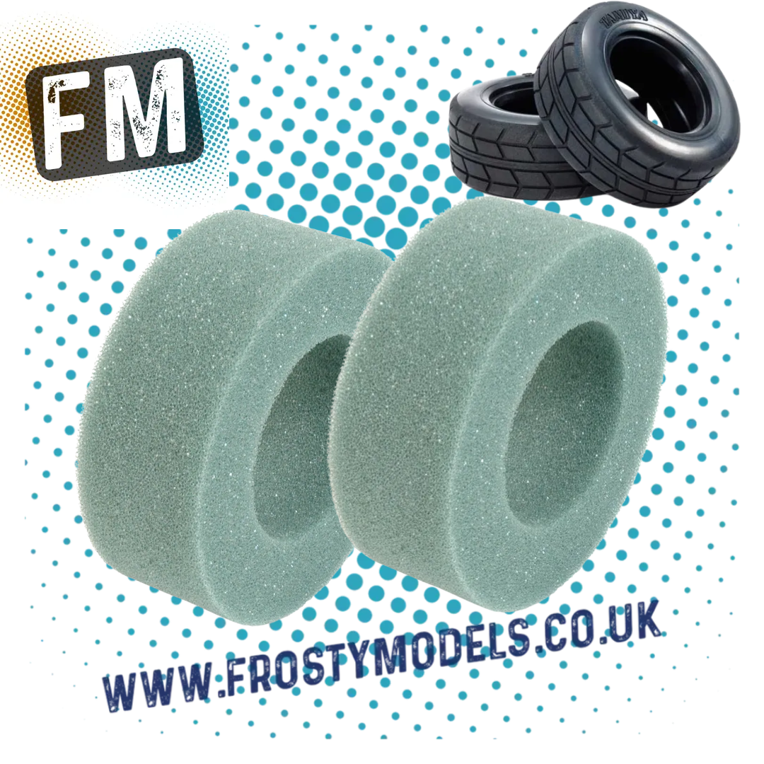 U6746 - TT01E EURO TRUCK (or Buggy) FOAM TIRE/TYRE INSERTS (TUBBY MEDIUM) 2pcs (USE REAR on Euro Trucks))