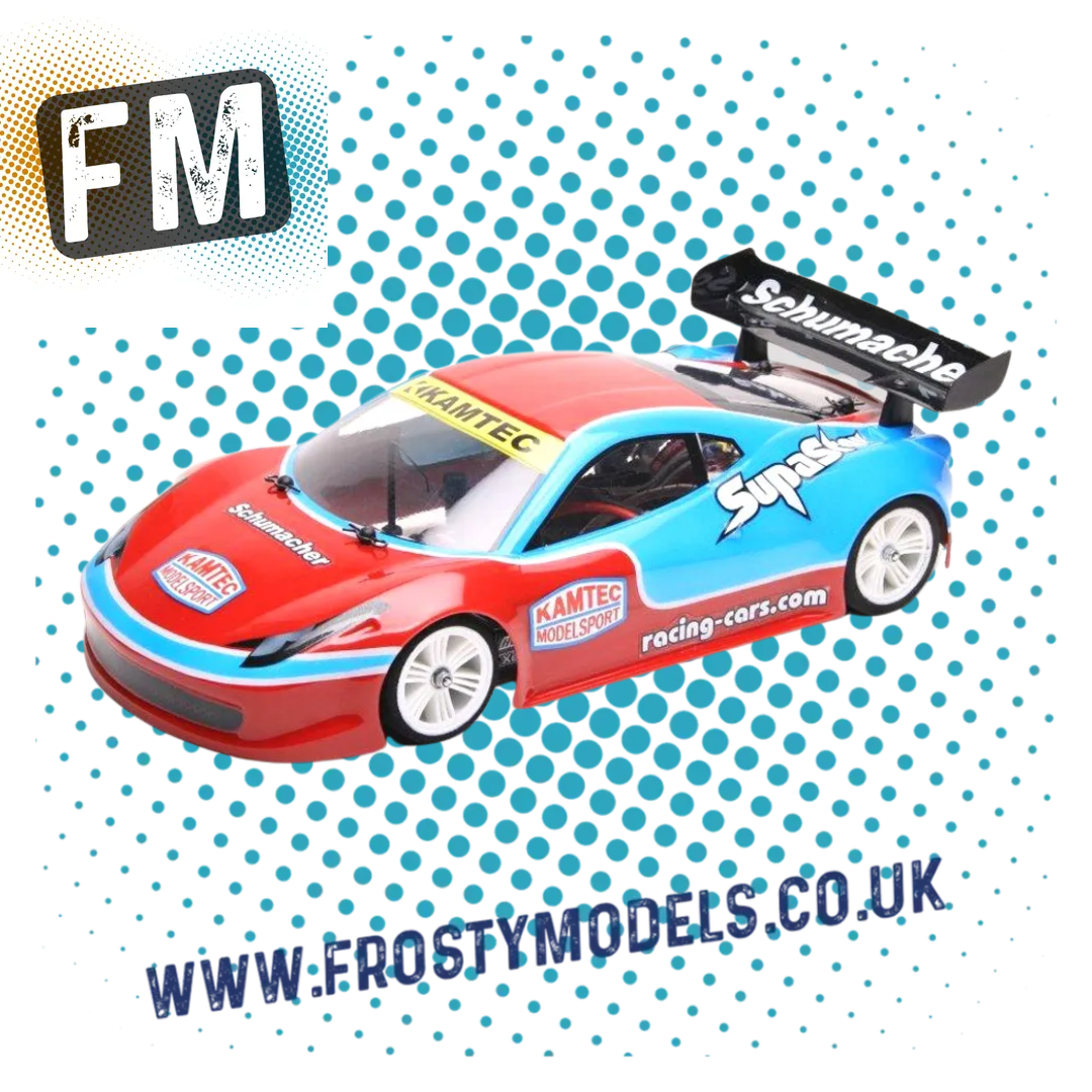 SCHUMACHER - 1/12 Unpainted Lexan SupaStox GT12 Body - Type F (Atom) - G902 (200mm wheelbase / 164mm wide)