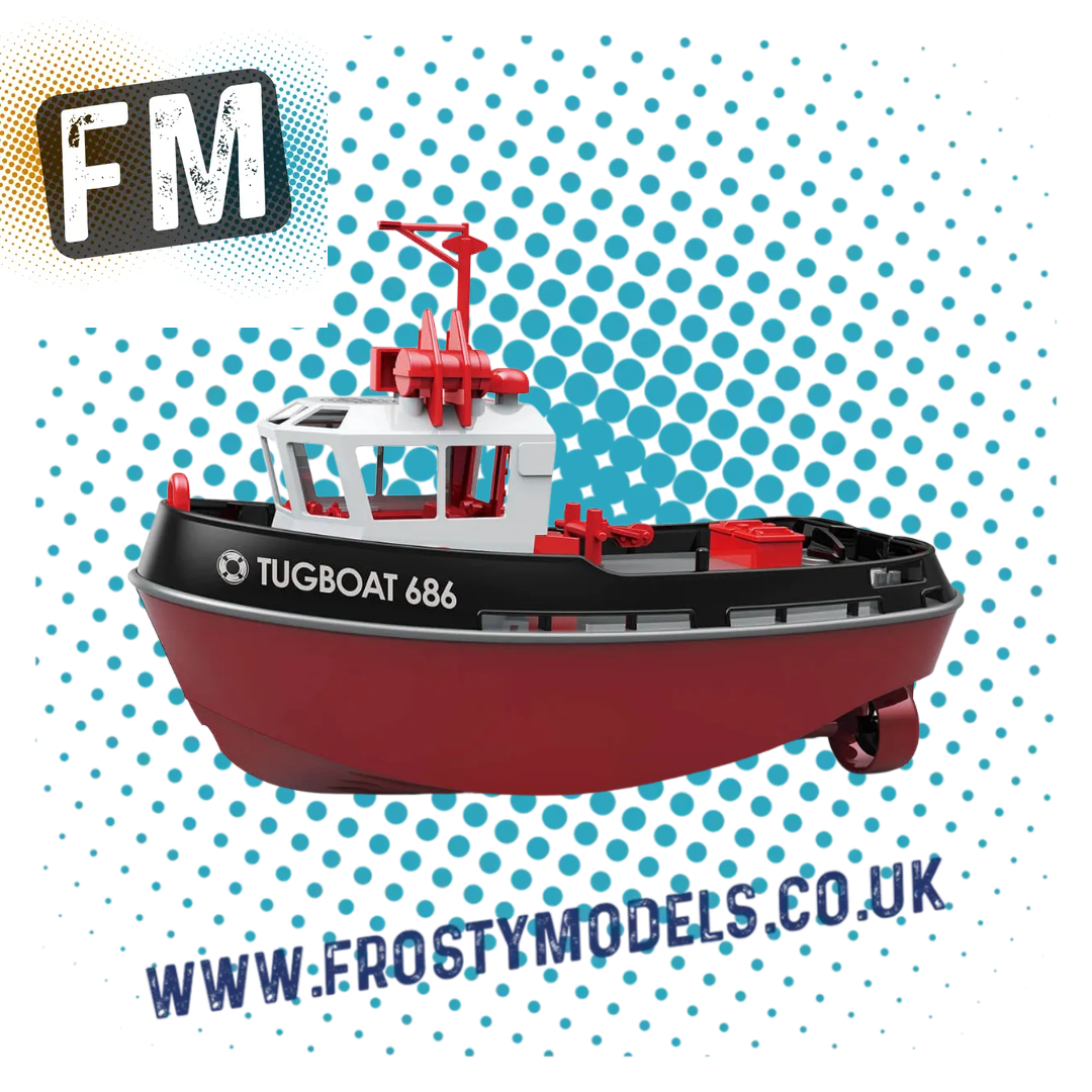 HENG LONG - 1/72 RTR RC TUGBOAT 686 2.4GHZ 230MM LENGTH BLACK