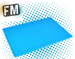 FASTRAX - SMALL RC CAR/BUGGY 1/12 RUBBER PIT MAT (with screw trays) - BLUE 36CM X 24CM - FAST413S-BL