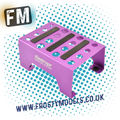 FASTRAX PURPLE 1/10 RC CAR ALLOY METAL PIT STAND/SHOCK JIG/MAGNETIC - FAST410P