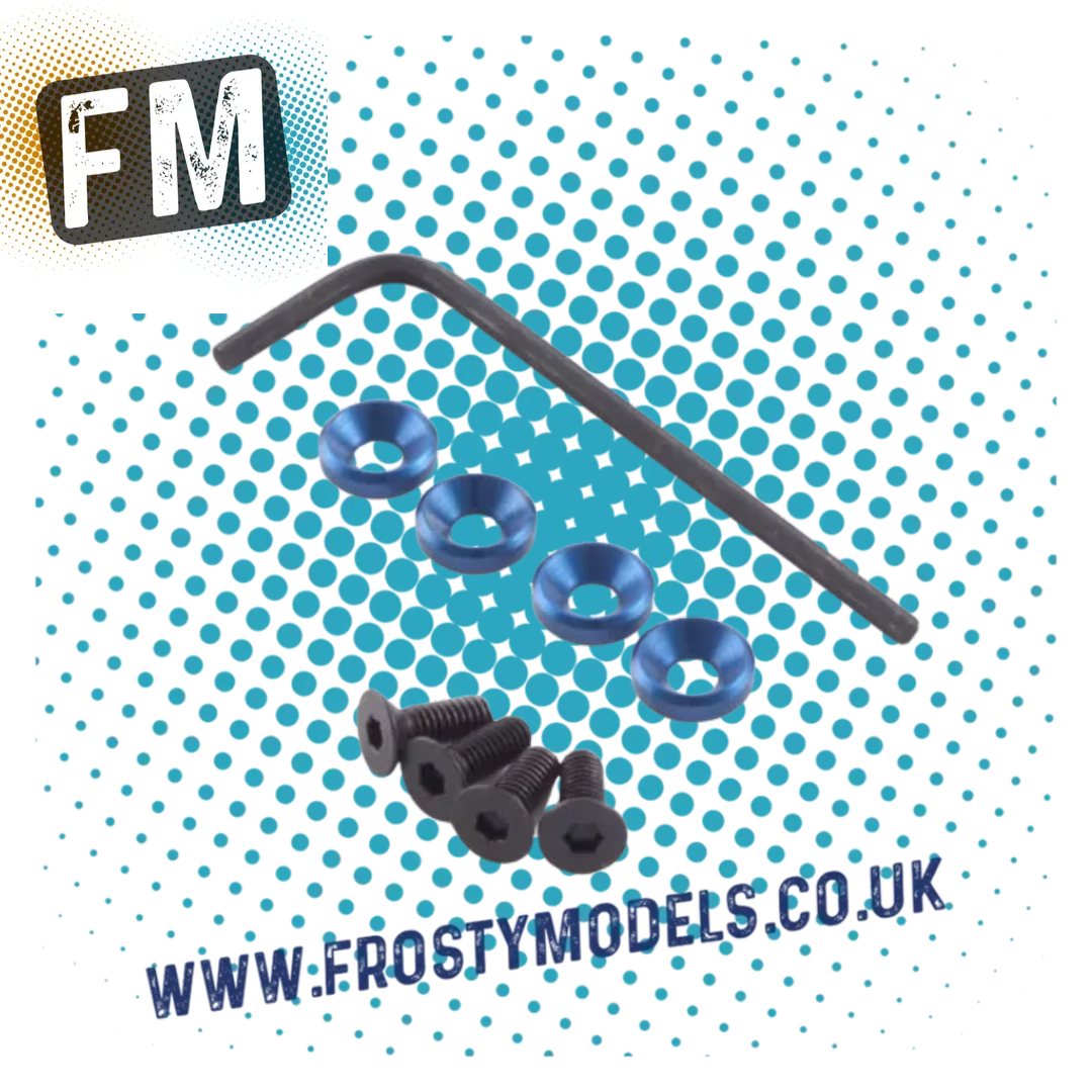 FASTRAX M3 MOTOR MOUNT RECESSED KIT (4PC) ANNODISED ALUMINUM - FAST147