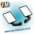 BODY DETAILING - 1/10 FTX KANYON SIDE MIRRORS (2PC) BLACK/MIRROR - FTX8487