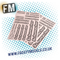 Schumacher Decal Sticker Sheet - Black - pk2 - U8586
