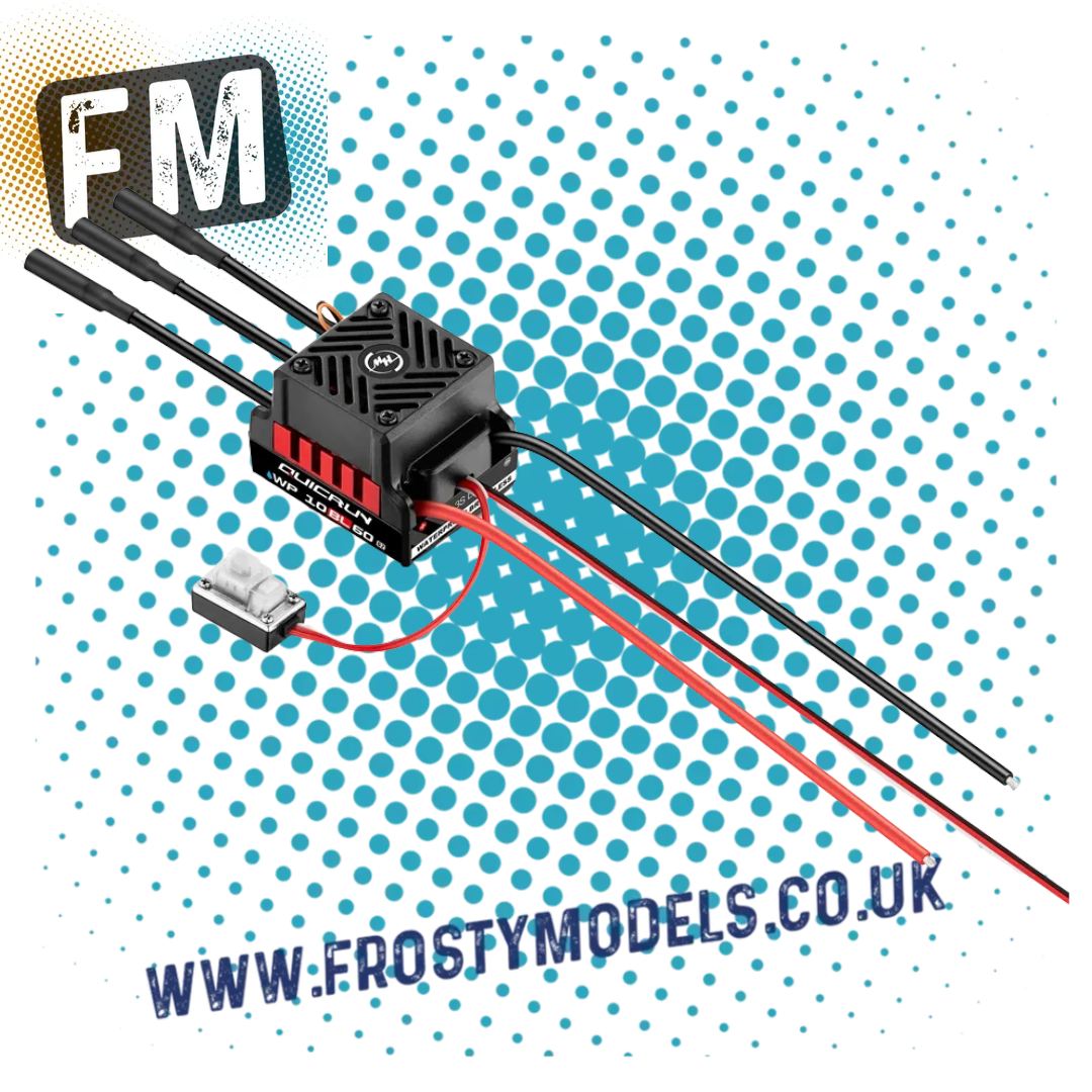 HOBBYWING - QUICRUN WP - 2-3S WP10BL60 G2 - OFF ROAD - 1/10 BRUSHLESS SENSORLESS ESC - HW30107300 (IDEAL FOR 1/10 OFF ROAD USE)