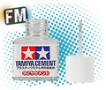 TAMIYA - 87003 LIQUID CEMENT - MODEL KIT GLUE - 40ML WITH BRUSH CAP