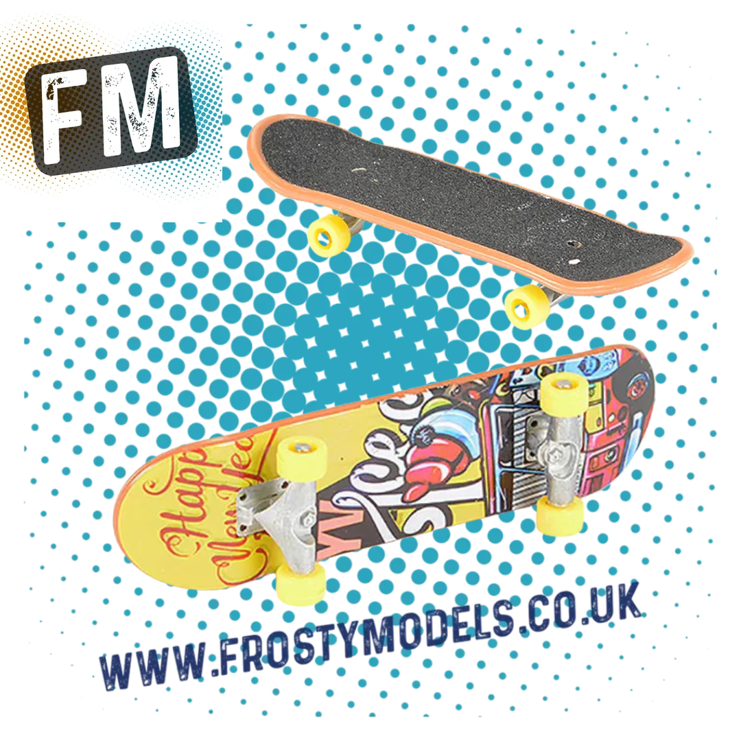 1/10 SCALE - FASTRAX STATIC SKATEBOARD 9.5 x 2.5 x 1.8cm - FAST2390 (FINGER BOARD STYLE)