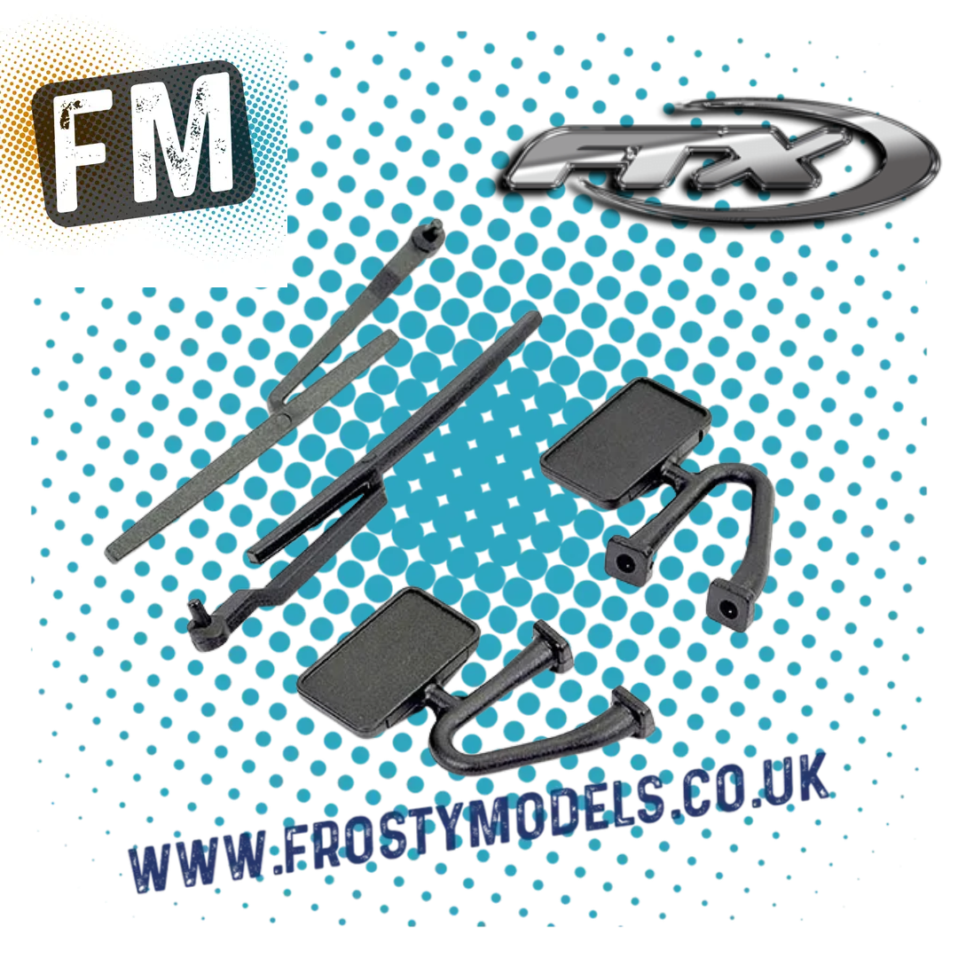 BODY DETAILING - 1/10 FTX OUTBACK HI-ROCK BODY PART C - MIRRORS & WIPERS - FTX9265C