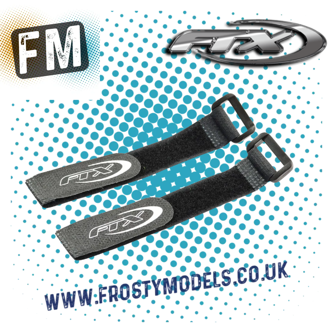 FTX - OUTLAW/KANYON HOOK AND LOOP BATTERY STRAP (2PC) 15CM LONG X 2CM WIDE UNIVERSAL - FTX8346