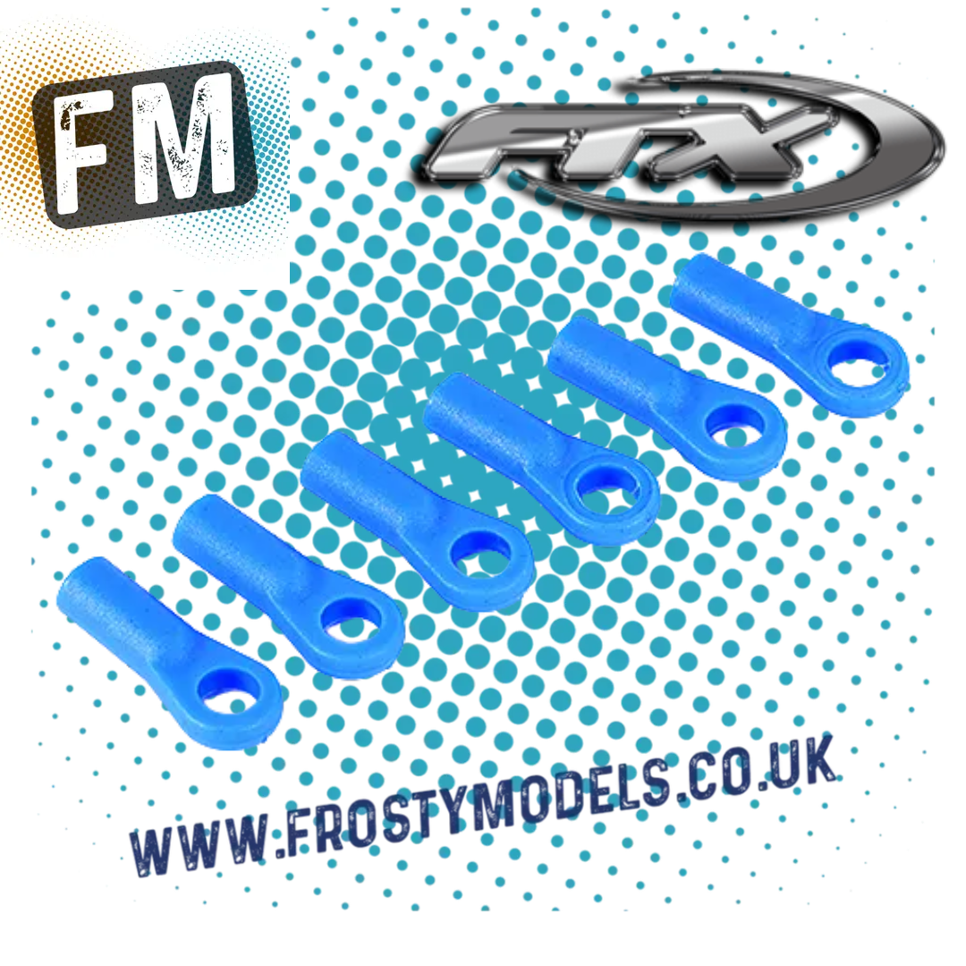 FTX VANTAGE/CARNAGE/OUTLAW/ZORRO BANZAI STEERING LINK BALL ENDS - BLUE (6PCS) - FTX6502B