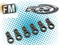 FTX VANTAGE / CARNAGE / OUTLAW SHOCK BALL END - BLACK (6PCS) FTX6500