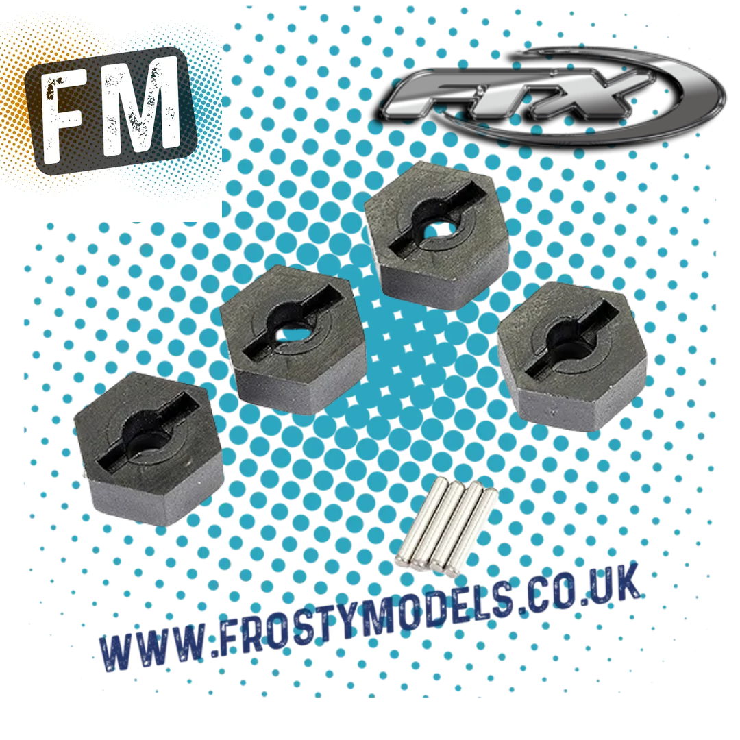 FTX OUTBACK 12MM WHEEL HEX WITH DRIVE PINS (4PC) - FTX10030 UNIVERSAL 1/10