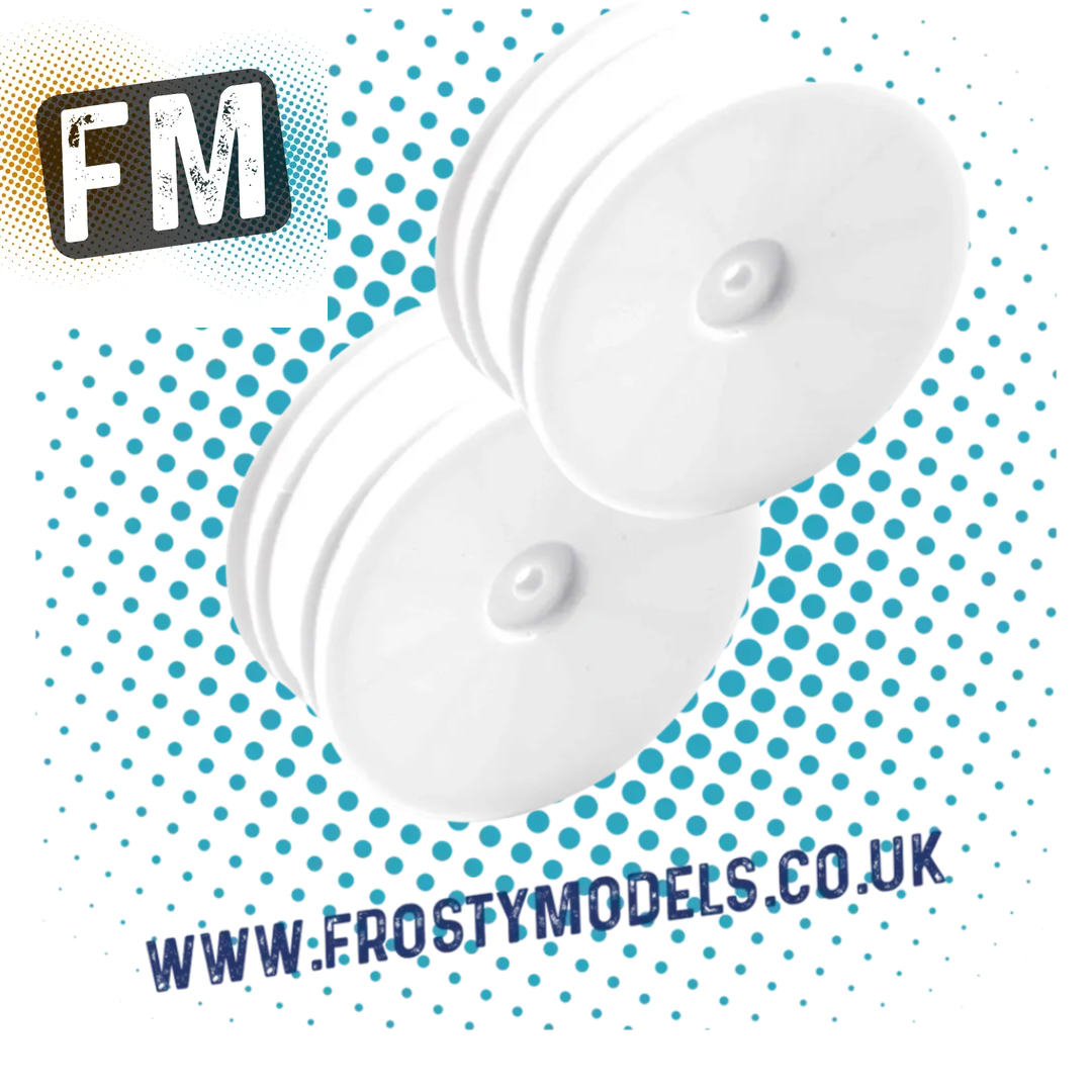 FTX VANTAGE PRO - FRONT WHITE DISHED WHEELS (2PCS) 1/10 BUGGY 2.2IN TYRE FITMENT FTX6390WD
