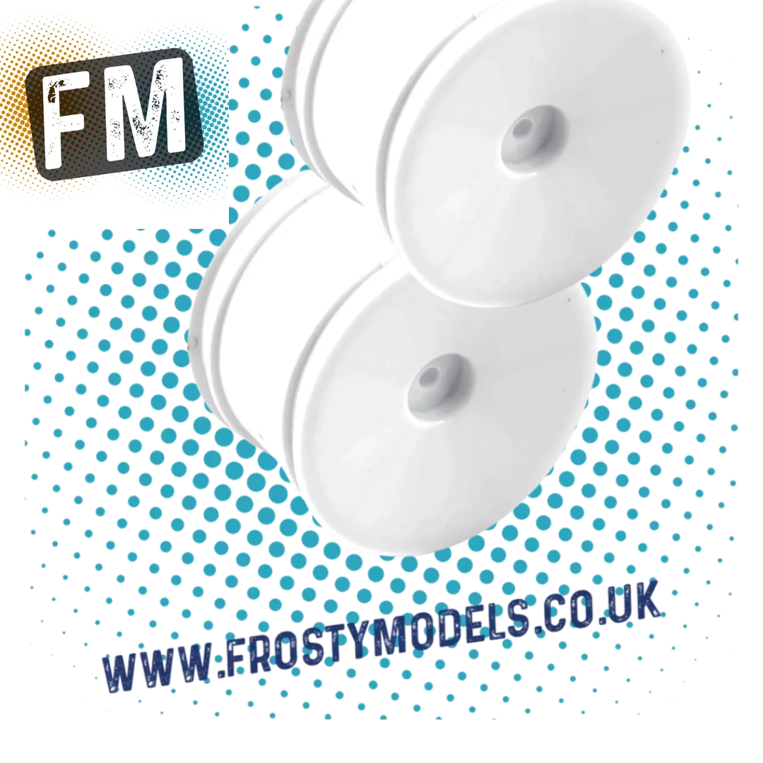 FTX VANTAGE PRO - REAR WHITE DISHED WHEELS (2PCS) 1/10 BUGGY 2.2IN TYRE FITMENT - FTX6391WD