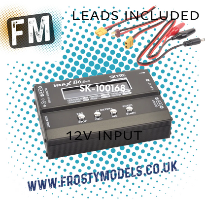 SKY RC - B6 EVO 12v Input Lipo/Nimh Car/Drone Battery Single Charger - SK-100168 (optional bluetooth module available)