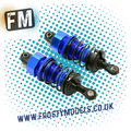 FTX BANZAI REAR TOURING SHOCK - ALUMINIUM THREADED (2PCS) 62mm length