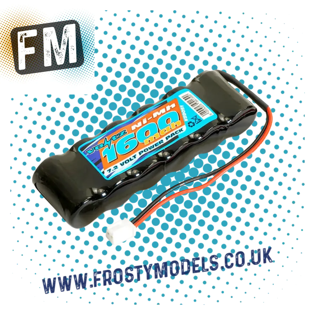 VOLTZ - MICRO 6 CELL 1600MAH 7.2V NIMH STRAIGHT PACK BATTERY W/MICRO CONNECTOR - VZ0051
