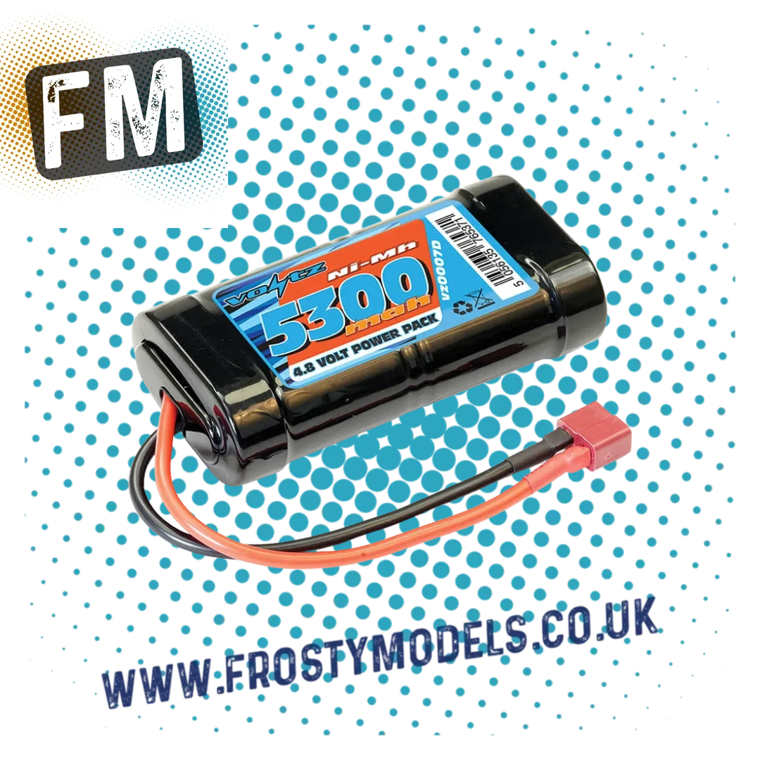 VOLTZ - 4 Cell Stick Pack DEANS - 5300mAh - 4.8V NiMh (6V Charged) VZ0007D