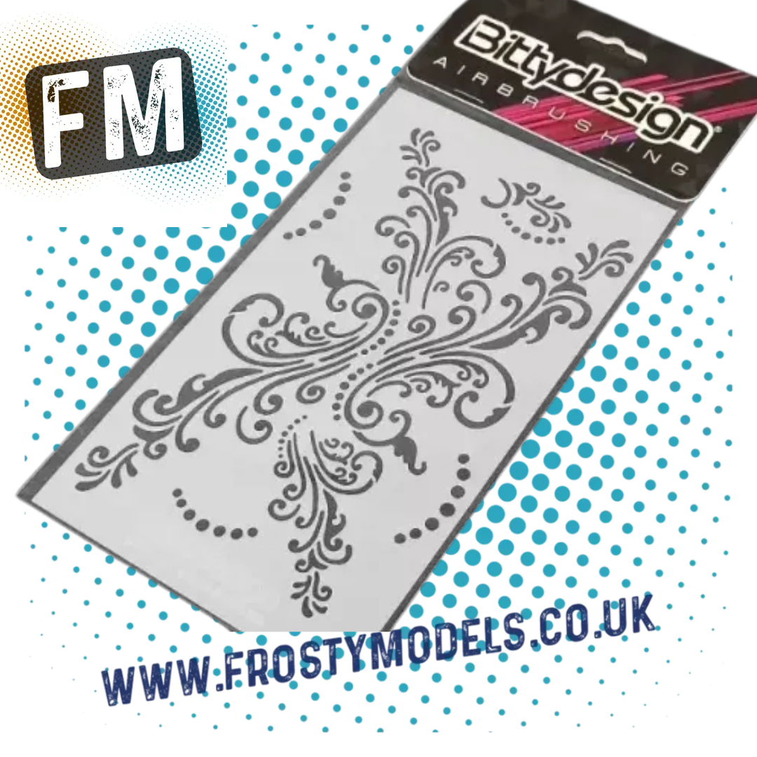 Bitty Design - Vinyl Paint/Spray Die-cut Stencil - Floreal (Reusable) BD-STC-020