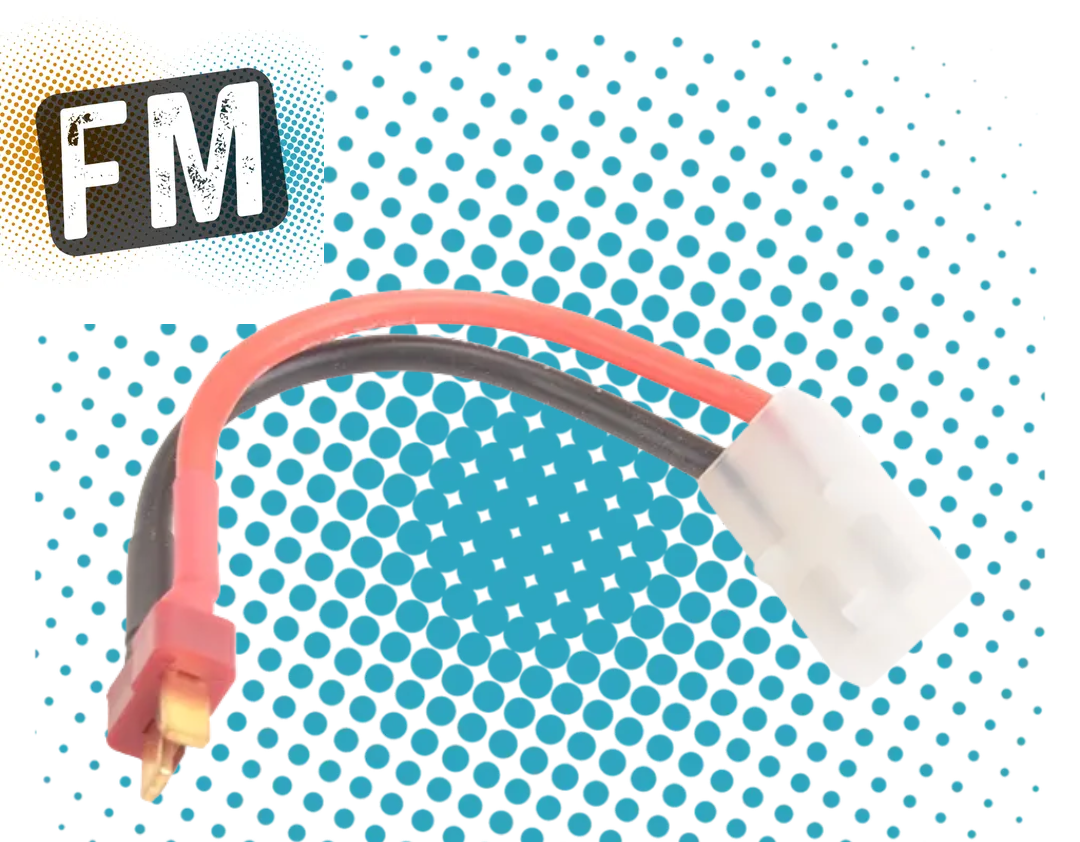 CORE RC - T-Plug (DEANS MALE - BATTERY SIDE ) TO (Tamiya FEMALE - ESC SIDE) LEAD - CR745