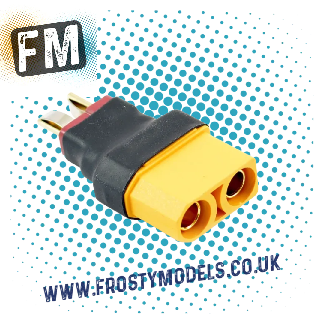 ETRONIX - FEMALE XT90 TO MALE DEANS ADAPTOR PLUG ADAPTOR -