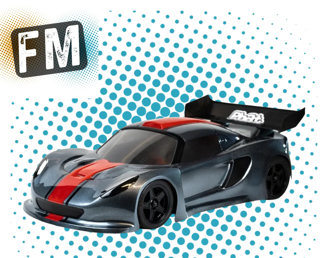 PHAT BODIES - 300R MINI Bodyshell w/STICKERS (fits MTC & M-Chassis 210mm Wheelbase)