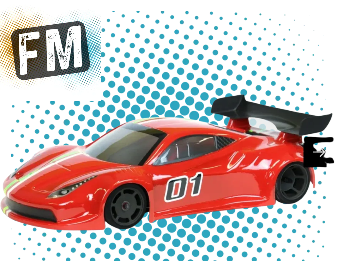 PHAT BODIES GTF - 1/12th LMP & GT12 BodyShell - Light Weight (Fits Zen RXGT12 & Schumacher Atom)