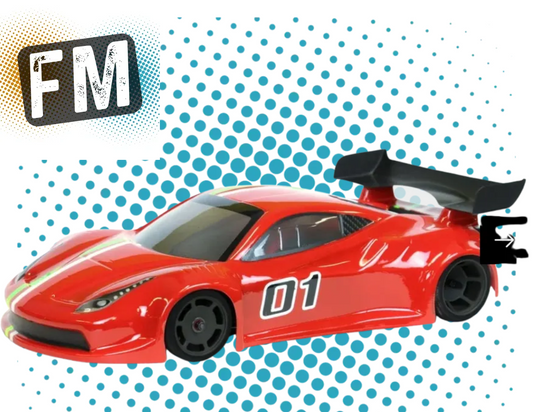 PHAT BODIES GTF - 1/12th LMP & GT12 BodyShell - Light Weight (Fits Zen RXGT12 & Schumacher Atom)