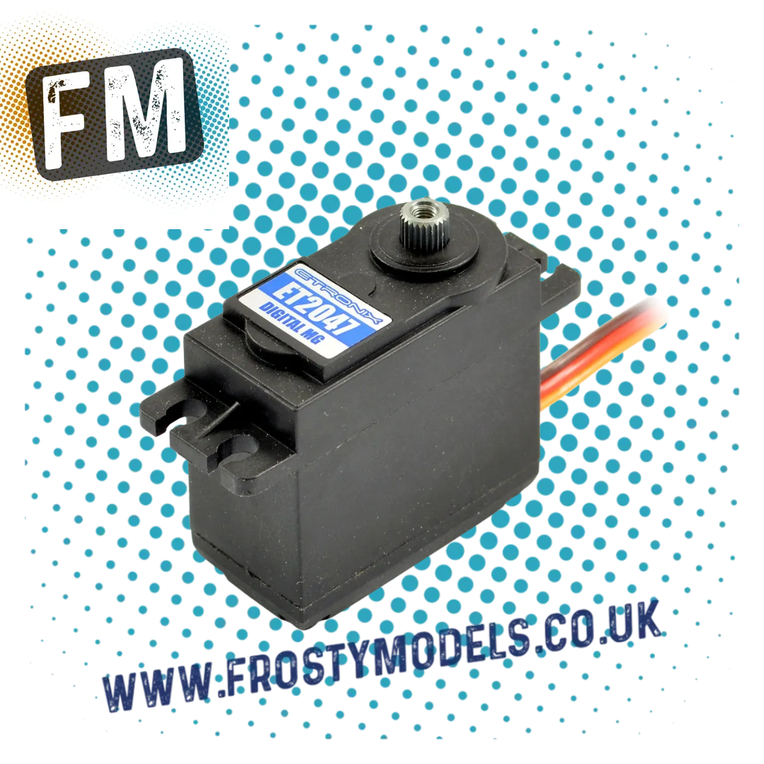 ETRONIX - 9.3KG/0.13S STANDARD DIGITAL METAL GEARED SERVO - ET2047 (10 out of 10! Frosty Recommended Euro Truck/Car Racer Servo)