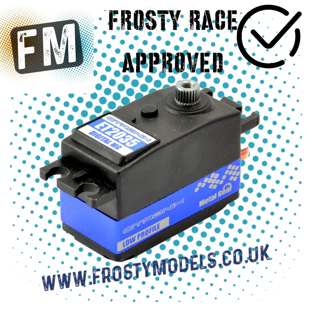ETRONIX - 8.2KG/0.11S LOW PROFILE STANDARD DIGITAL SERVO METAL GEARED - ET2035 (FAST/LIGHT/STRONG) (Frosty Recommended 1/10 Car Racer Servo)