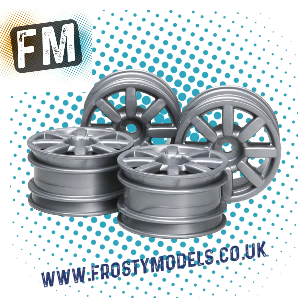 TAMIYA 51334 TT01E RC 1/14 EURO TRUCK WHEELS (GRAY) (4PCS) (M-Chassis Mini)