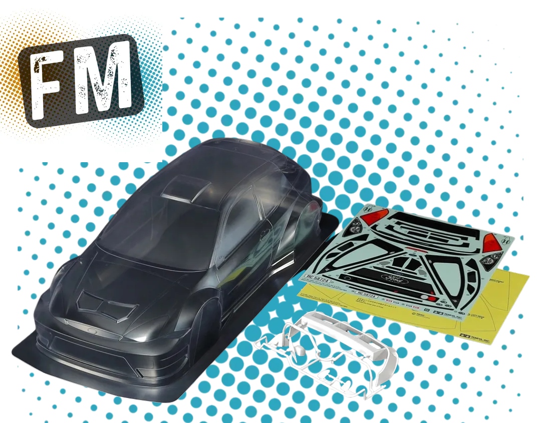 TAMIYA - 51718 1/10 2003 Ford Focus RS BODY SHELL 190MM - NOT PAINTED (OFFICIAL BOXED BODY)