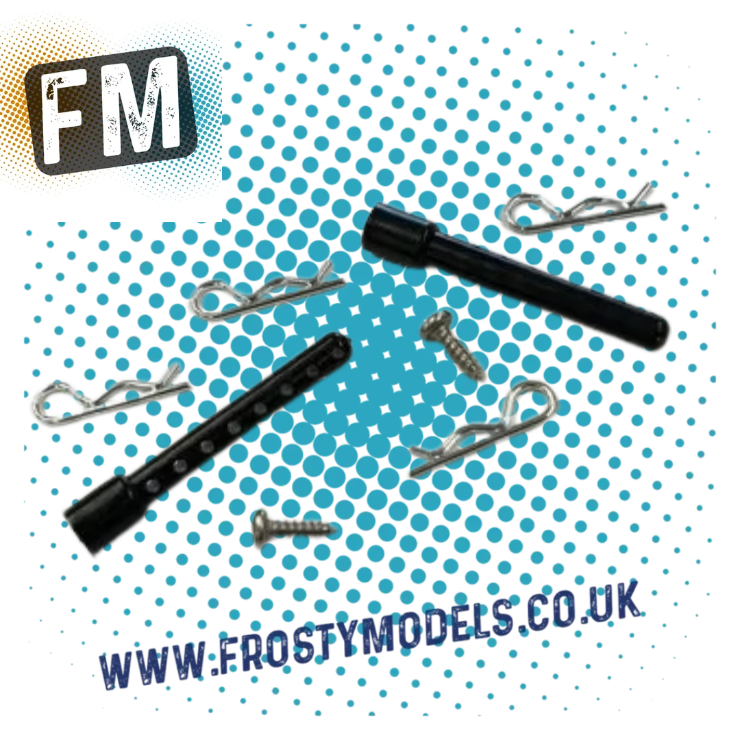 KAMTEC - Rear Body Posts and R Clips for 1300 Stock Cars & Mini Racer