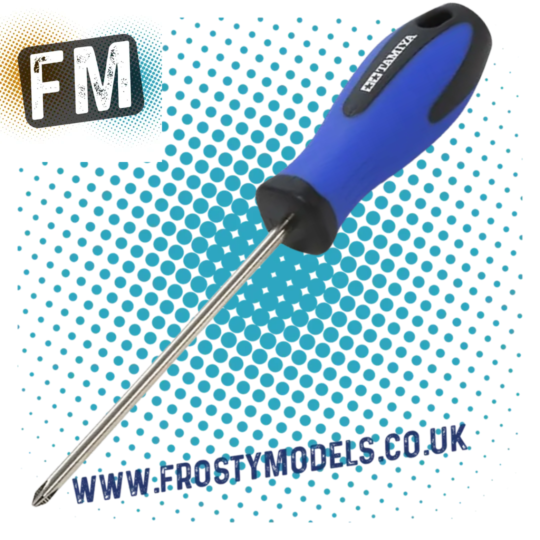 TAMIYA - 74120 (+) SCREW DRIVER PRO (L) #2 PH2 M3 ~ M3.5 Bolts (Perfect for Tamiya RC kits)