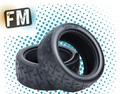 TAMIYA - 50810 1/10 RC CAR RACING SEMI-SLICK TIRES/TYRES 26MM WIDE (2PCS)