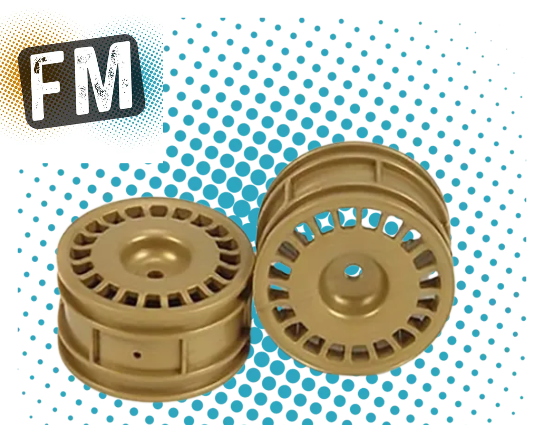 TAMIYA - 0440075 1/10 TOURING CAR/RALLY IMPREZA WRC WHEELS - GOLD (2PC ...