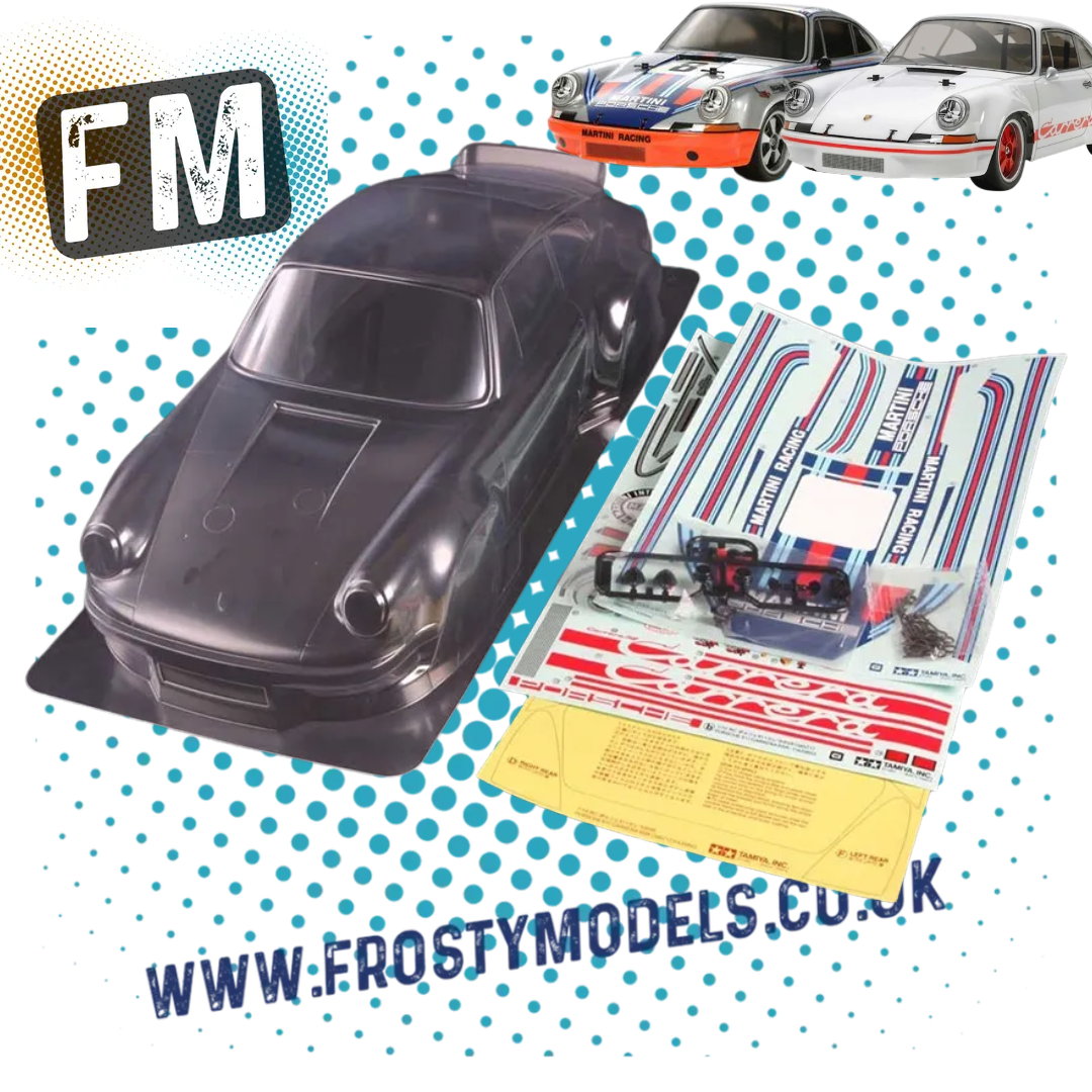 TAMIYA 51543 - 1/10 PORSCHE 911 CARRERA RSR RC BODY SHELL SWB Wide Body (With Two Sticker Sets) F-192mm / R-200mm (SWB 251mm) - NOT PAINTED (OFFICIAL BOXED ITEM)