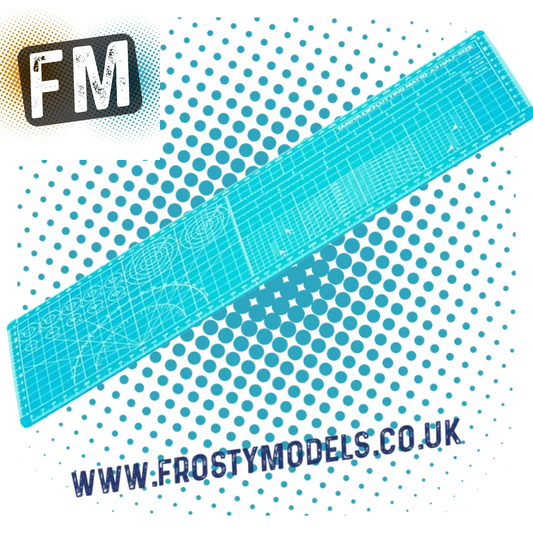 TAMIYA - 74144 BLUE SELF HEALING MODELLING WIDE CUTTING MAT - 145 X 450MM