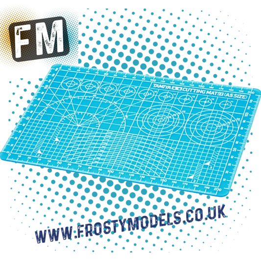 TAMIYA - 74142 BLUE SELF HEALING MODELLING SMALL CUTTING MAT (A5) 210 X 148MM