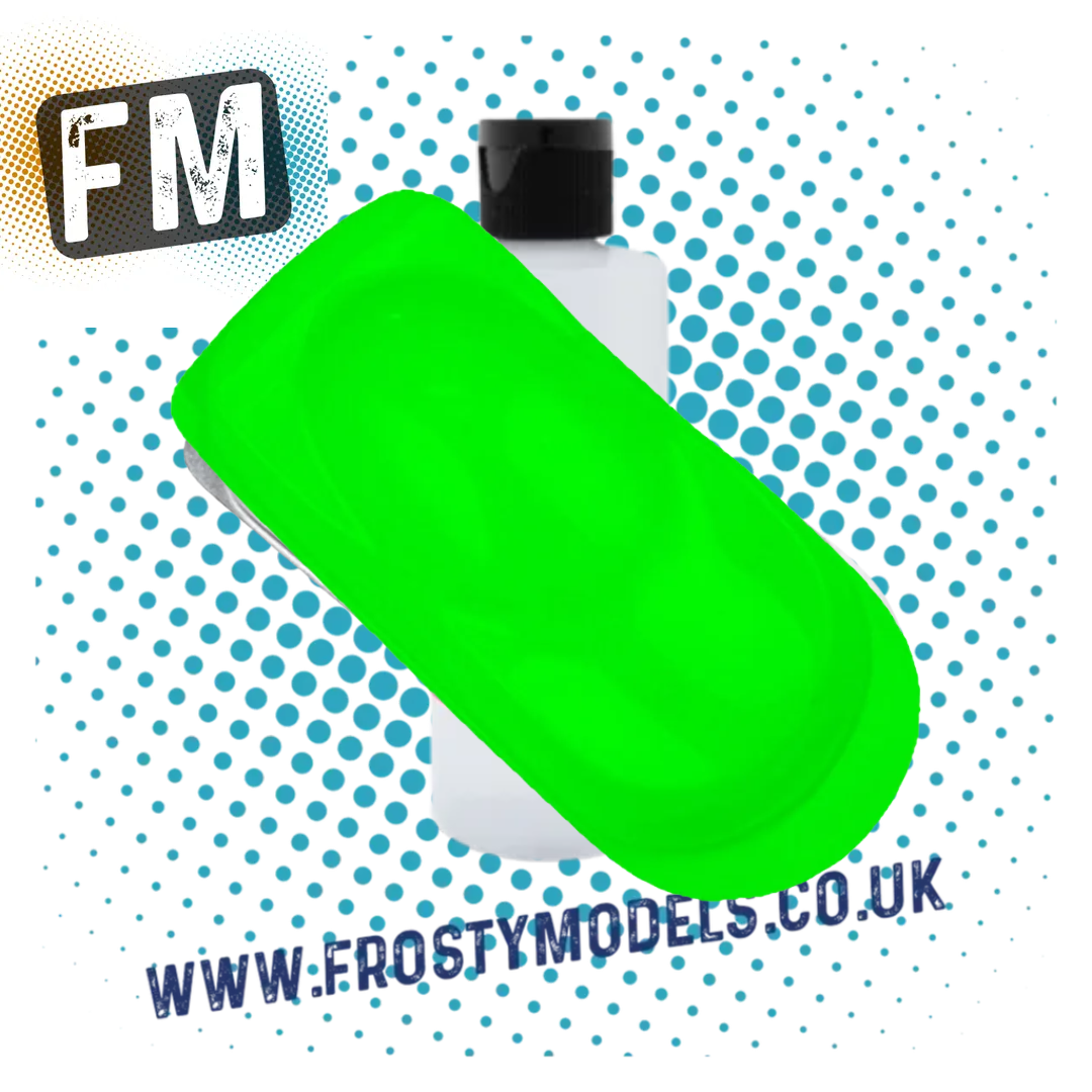 Hobbynox - Airbrush / Hand Paint - Neon Green (60ml) HN25080 (For RC Polycarbonate Bodies)