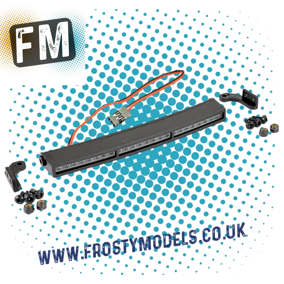 Fastrax - Moulded Curved Roof 24 LED Light Bar w/Mounts 118mm - RC SIMULATION