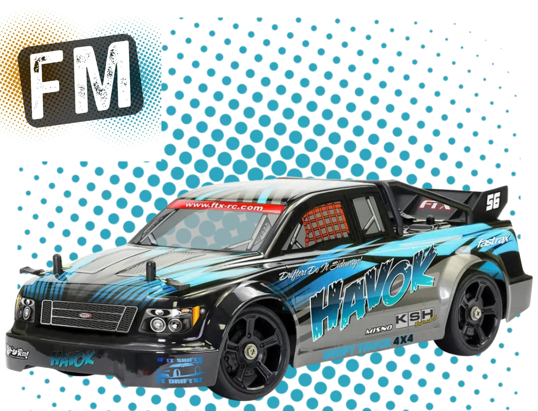 FTX - HAVOK RC CAR PICKUP TRUCK 1/14 SCALE 4WD ON DRIFT TYRES - RTR BLUE