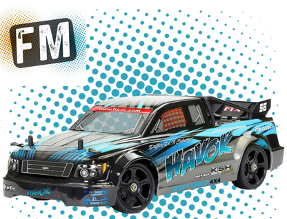 FTX - HAVOK RC CAR PICKUP TRUCK 1/14 SCALE 4WD ON DRIFT TYRES - RTR BLUE