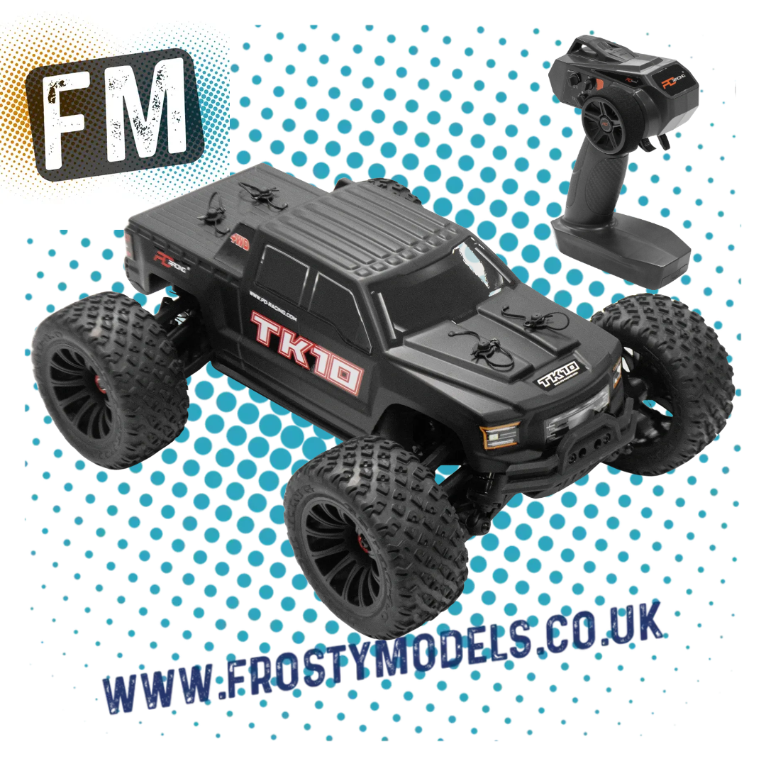 PD RACING - TK10 1/10 BRUSHED Radio Control BASHER Truck RTR - w/Battery, Radio & Charger - PD860T (up to 2S Lipo Capable)